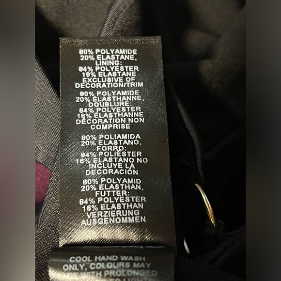 ASOS DESIGN BLACK ONE PIECE SWIMSUIT WOMEN SUPER CUT-AWAY STRAPPY SIZE 10 ** - Picture 11 of 13